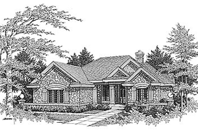 House Plan Design - Traditional Exterior - Front Elevation Plan #70-275