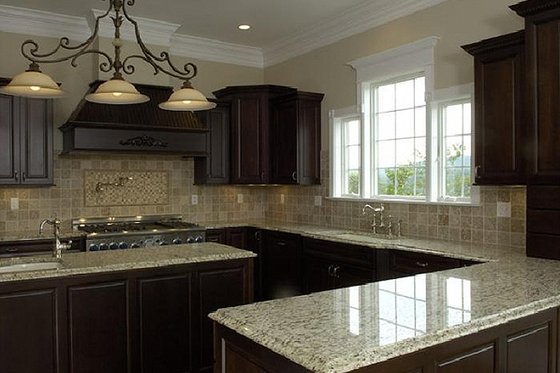 Kitchen - 4500 European style home