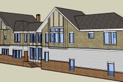 Tudor Style House Plan - 5 Beds 5 Baths 4507 Sq/Ft Plan #503-1 