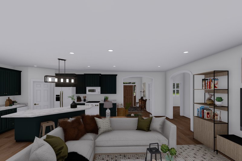 House Plan Design - Interior - Family Room for Traditional House Plan #1060-141 - 3 bed, 2.5 bath