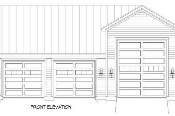 Exterior - Front Elevation 3 for Traditional House Plan #932-680, 0 bath