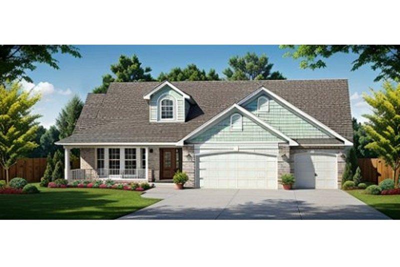 Home Plan - Traditional Exterior - Front Elevation Plan #58-227