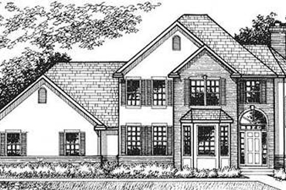 Exterior - Other Elevation for European House Plan #320-147 - 3 bed, 2.5 bath
