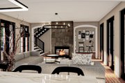 Mediterranean Style House Plan - 4 Beds 3.5 Baths 3512 Sq/Ft Plan #455-555 