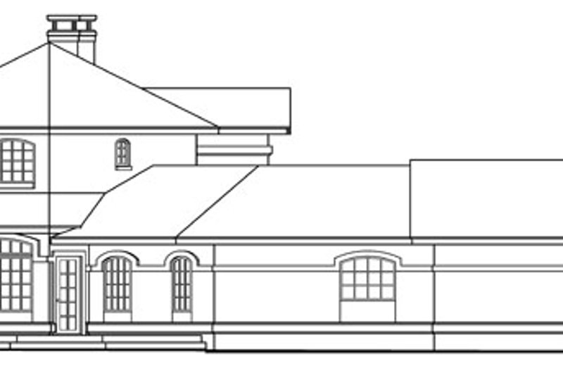 Home Plan - Exterior - Other Elevation for Mediterranean House Plan #124-572 - 3 bed, 3 bath
