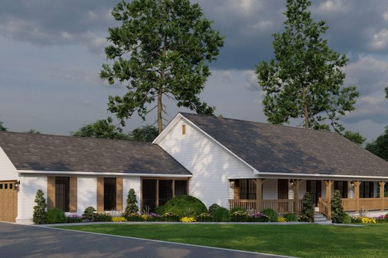 Exterior - Other Elevation 5 for Country House Plan #17-2612 - 3 bed, 2 bath