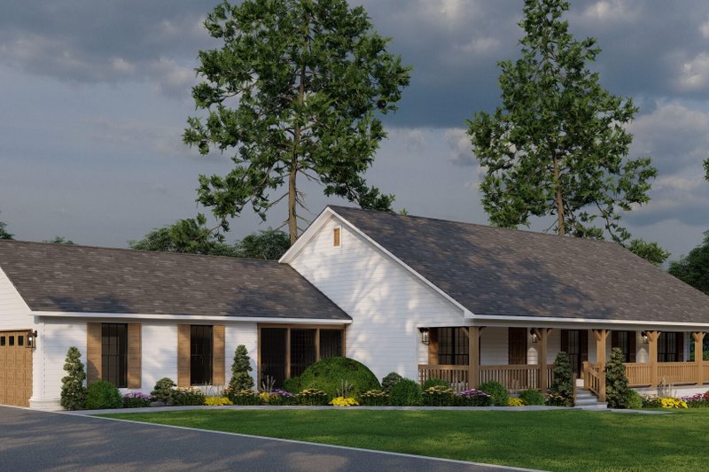 Architectural House Design - Exterior - Other Elevation 5 for Country House Plan #17-2612 - 3 bed, 2 bath