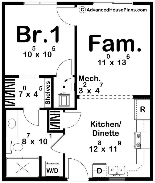 Home Plan - Modern Floor Plan - Main Floor Plan #455-433