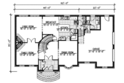 European Style House Plan - 4 Beds 2.5 Baths 2761 Sq/Ft Plan #138-294 
