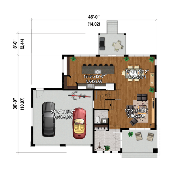 Farmhouse Floor Plan - Main Floor Plan #25-4959