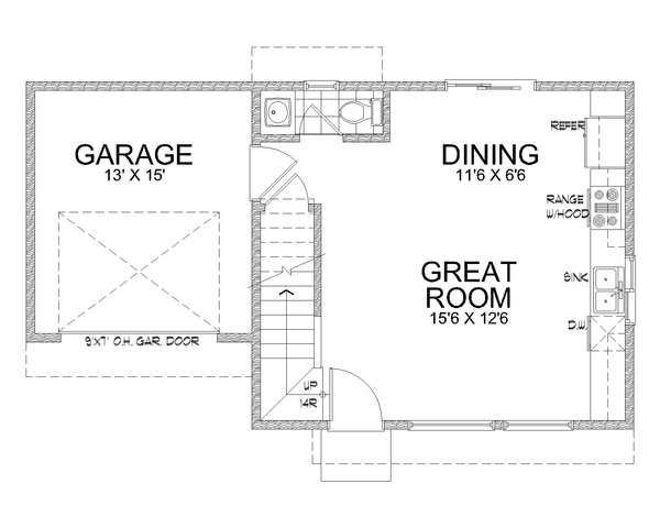 Modern Floor Plan - Main Floor Plan #112-179