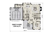 Farmhouse Style House Plan - 4 Beds 3.5 Baths 2317 Sq/Ft Plan #51-1197 Floor 