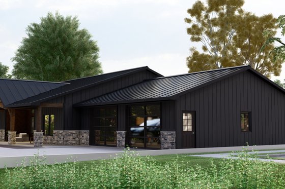 Exterior - Other Elevation 4 for Ranch House Plan #1064-191 - 3 bed, 2 bath