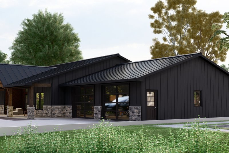 Architectural House Design - Exterior - Other Elevation 4 for Ranch House Plan #1064-191 - 3 bed, 2 bath
