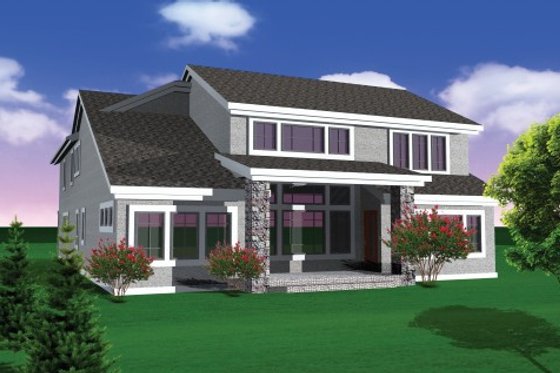 Exterior - Other Elevation for Traditional House Plan #70-1108 - 4 bed, 4 bath