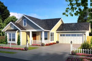 Architectural House Design - Cottage Exterior - Front Elevation Plan #513-2091