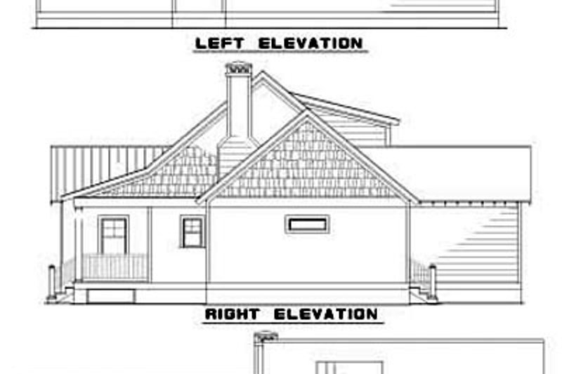 Dream House Plan - Exterior - Rear Elevation for Country House Plan #17-522 - 2 bed, 2 bath