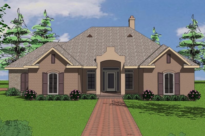 Traditional Style House Plan - 3 Beds 2 Baths 1983 Sq/Ft Plan #8-106