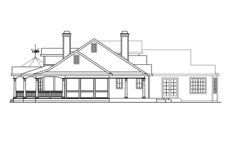 Dream House Plan - Exterior - Other Elevation 1 for Traditional House Plan #124-576 - 4 bed, 5.5 bath
