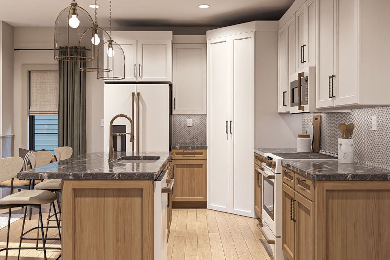 House Design - Interior - Kitchen 1 for Traditional House Plan #455-365 - 3 bed, 2.5 bath