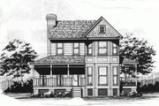 Victorian Style House Plan - 4 Beds 3 Baths 1737 Sq/Ft Plan #10-228 