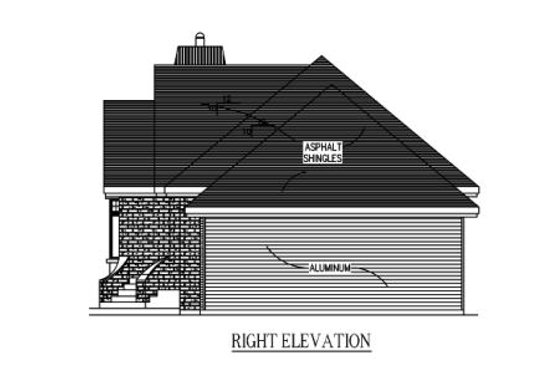 Exterior - Other Elevation 1 for Traditional House Plan #138-313 - 2 bed, 1.5 bath