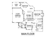 European Style House Plan - 5 Beds 5 Baths 5665 Sq/Ft Plan #458-19 