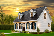 Traditional Style House Plan - 3 Beds 2 Baths 1193 Sq/Ft Plan #54-634 