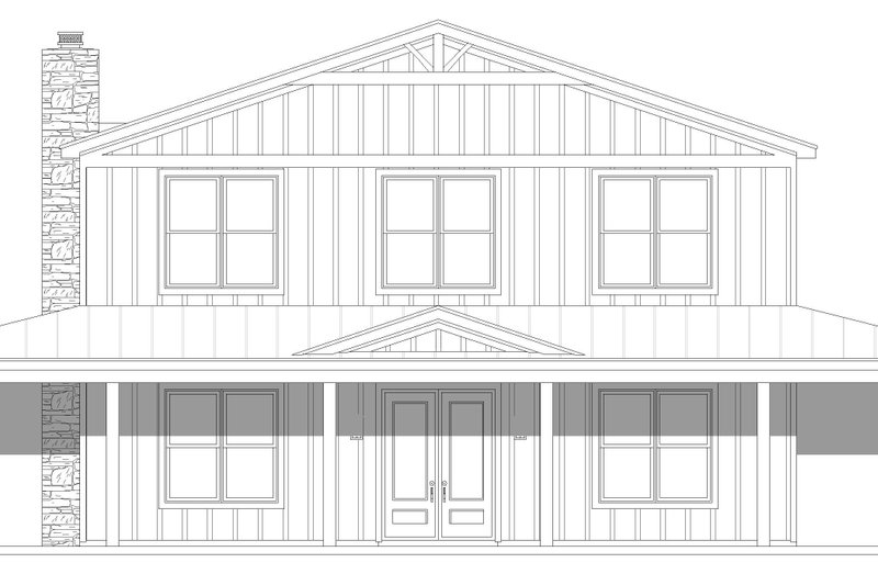 House Plan Design - Exterior - Front Elevation 1 for Barndominium House Plan #932-1405 - 3 bed, 2 bath
