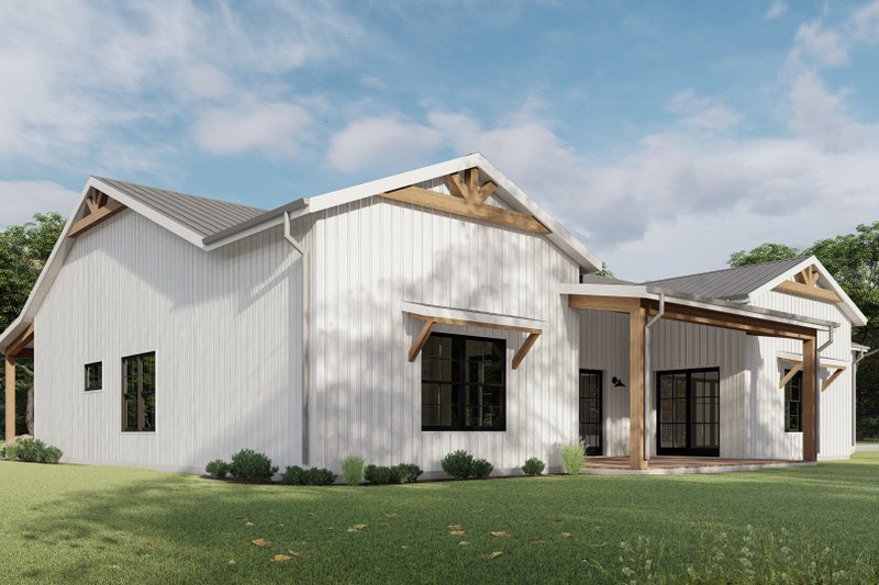 House Design - Exterior - Other Elevation 2 for Barndominium House Plan #1092-40 - 4 bed, 2.5 bath