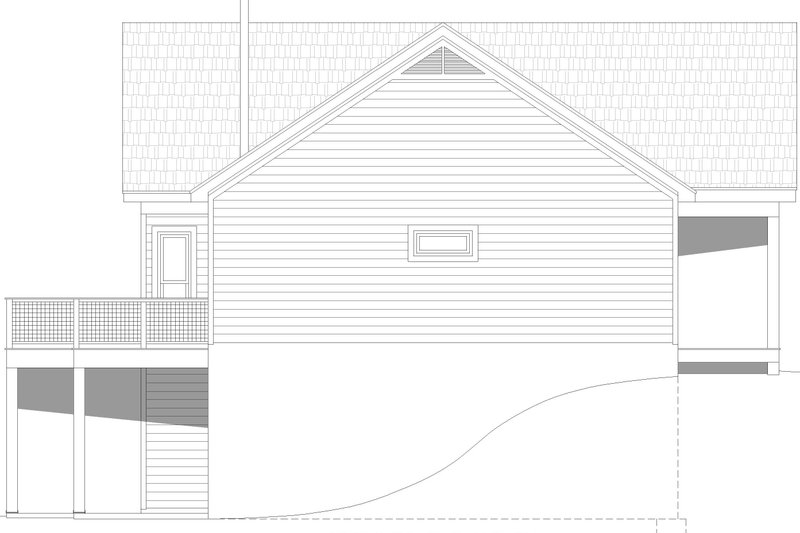 Architectural House Design - Exterior - Other Elevation 1 for Country House Plan #932-1059 - 3 bed, 2 bath