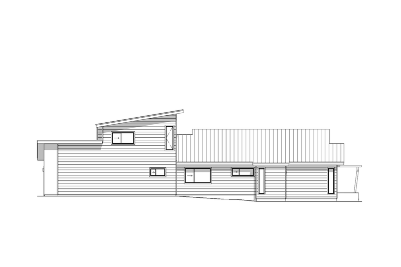 House Design - Exterior - Other Elevation 2 for Modern House Plan #1099-12 - 3 bed, 3 bath