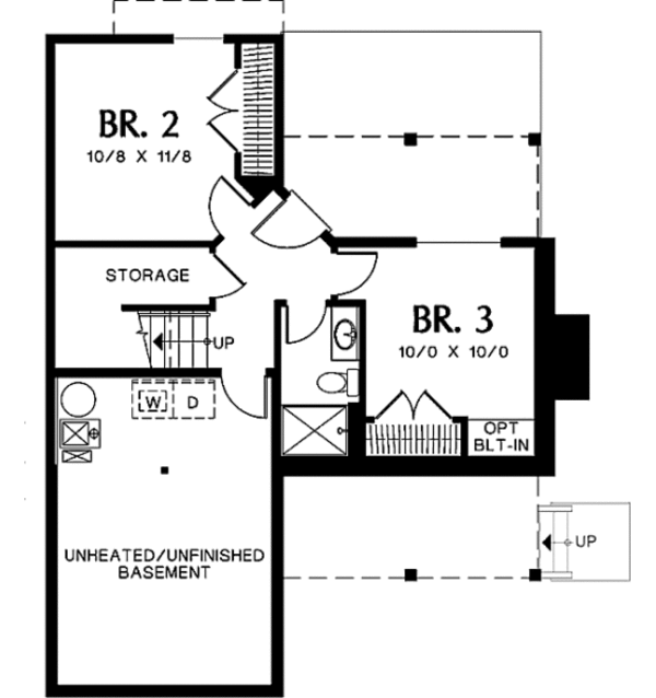 Home Plan - Farmhouse Floor Plan - Lower Floor Plan #48-276