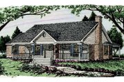Country Style House Plan - 3 Beds 2 Baths 1385 Sq/Ft Plan #406-148 
