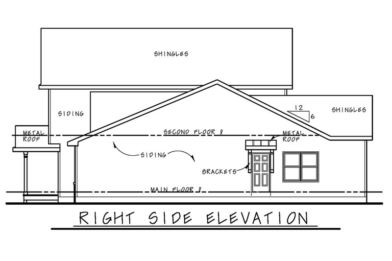 Architectural House Design - Exterior - Other Elevation 1 for Traditional House Plan #20-2441 - 4 bed, 3.5 bath