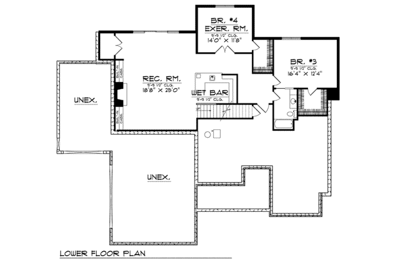 Southern Style House Plan - 4 Beds 3 Baths 3600 Sq/Ft Plan #70-807 ...