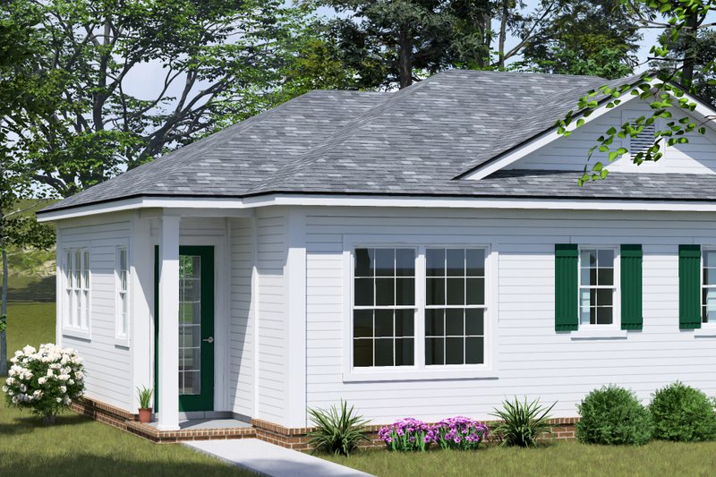 Architectural House Design - Exterior - Other Elevation for Cottage House Plan #513-2423 - 1 bed, 1 bath