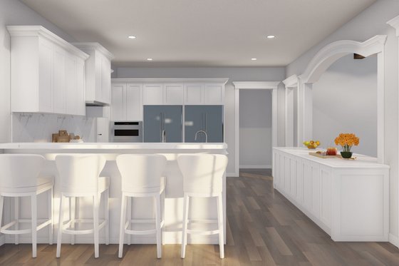 Interior - Kitchen 1 for European House Plan #17-2387 - 4 bed, 3.5 bath