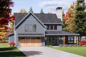 Exterior - Front Elevation 4 for Farmhouse House Plan #1096-177 - 4 bed, 3.5 bath