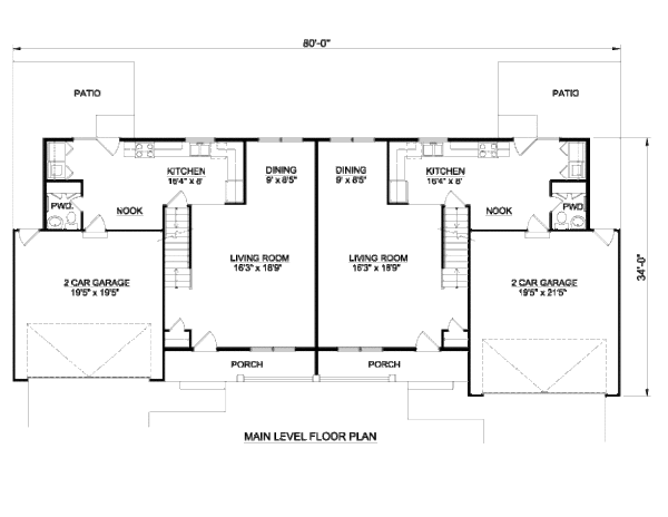 Traditional Floor Plan - Main Floor Plan #116-289