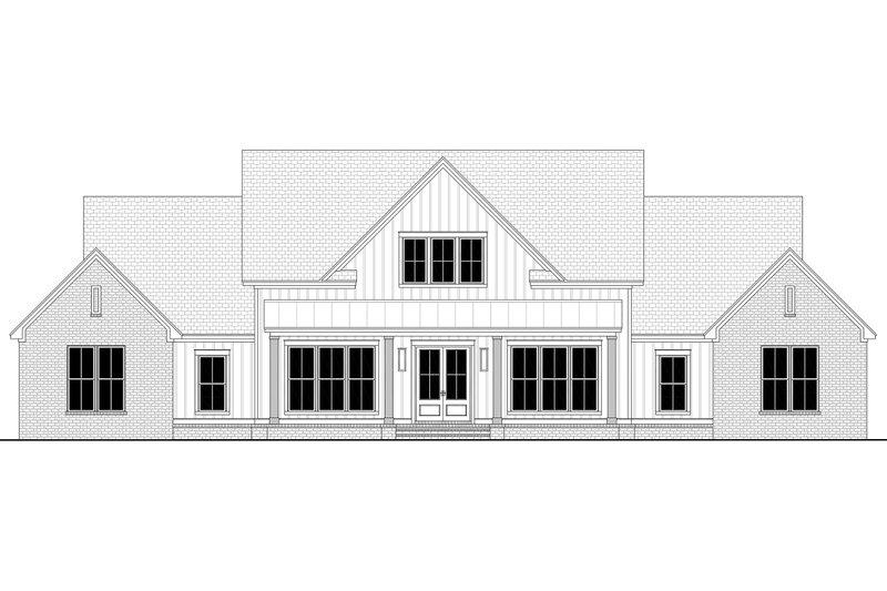 Architectural House Design - Exterior - Front Elevation 11 for Farmhouse House Plan #430-420 - 4 bed, 3.5 bath