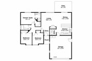 Ranch Style House Plan - 3 Beds 2 Baths 1244 Sq/Ft Plan #124-905 