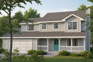 Traditional Exterior - Front Elevation Plan #92-211