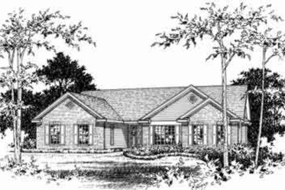 Exterior - Other Elevation for Ranch House Plan #22-457 - 3 bed, 3 bath