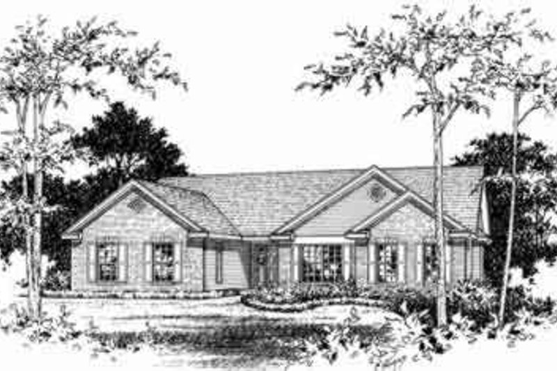 House Plan Design - Exterior - Other Elevation for Ranch House Plan #22-457 - 3 bed, 3 bath
