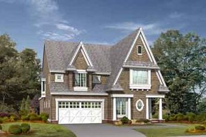 European Exterior - Front Elevation Plan #132-157