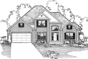 Traditional Exterior - Front Elevation Plan #31-107