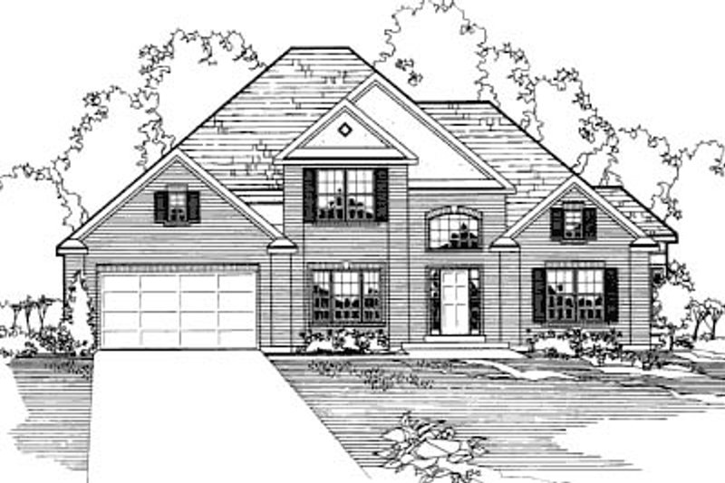 Architectural House Design - Traditional Exterior - Front Elevation Plan #31-107