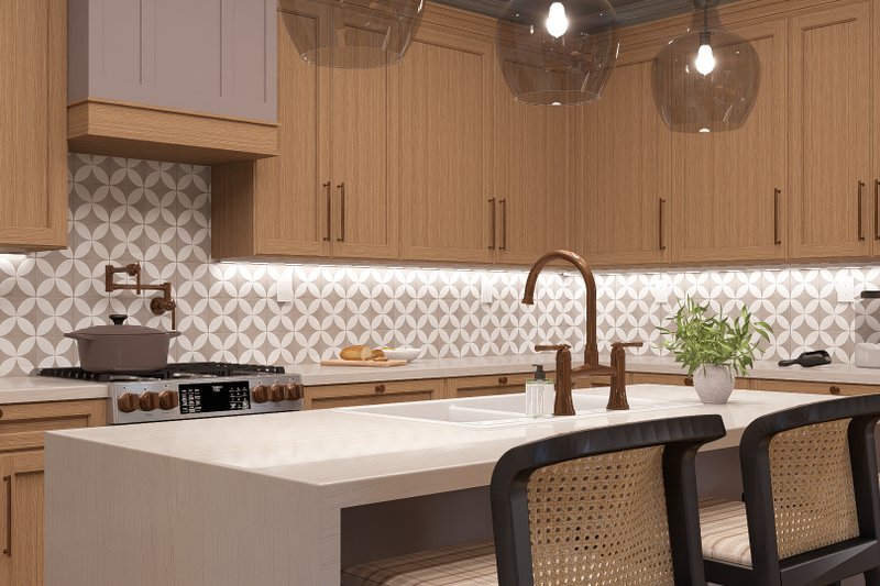 Home Plan - Interior - Kitchen 1 for Craftsman House Plan #455-400 - 3 bed, 2.5 bath
