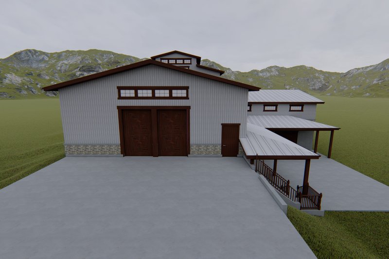 Dream House Plan - Farmhouse Exterior - Front Elevation Plan #1060-80